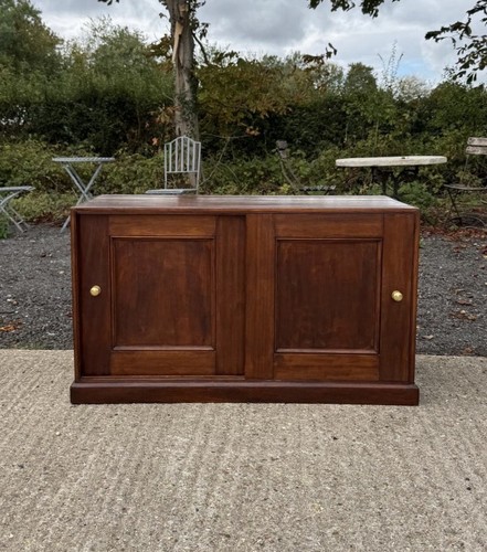 Vintage mahogany sliding - mahogany, door