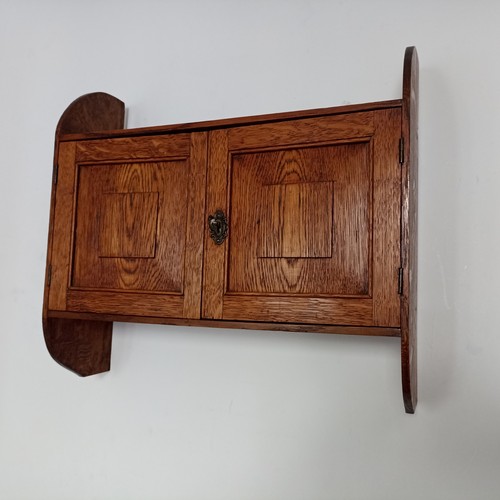 Vintage oak wall cupboard - vintage,