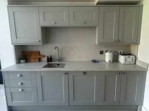 Howdens dove grey kitchen - howdens,