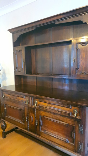 Dark brown wood freestanding - dark,