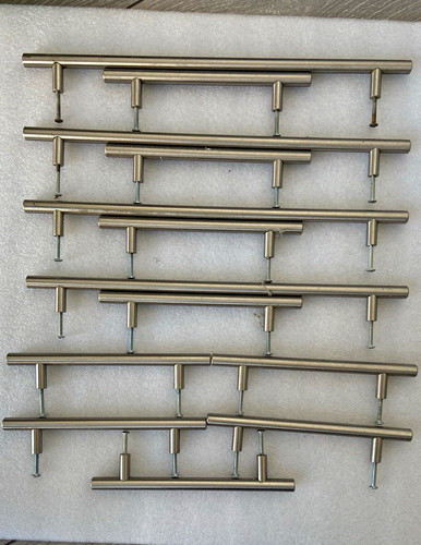 Brushed steel kitchen cupboard
