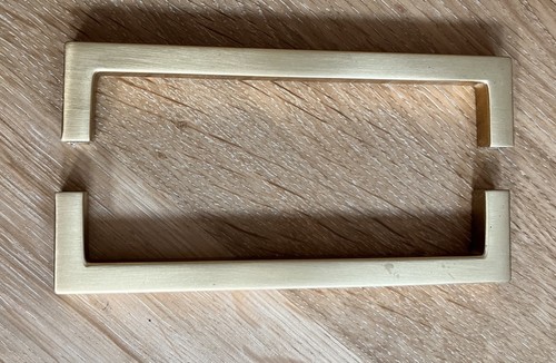 Square brass kitchen cupboard - square,