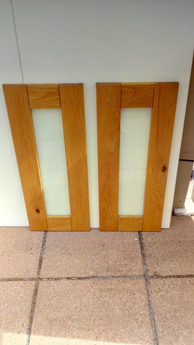 Pair solid light oak shaker - light,