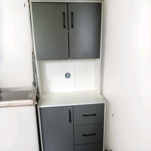 Homcom grey and white kitchen - homcom,
