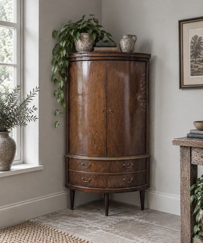 Vintage retro corner cabinet - vintage,