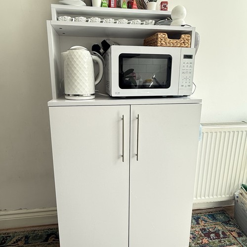 White freestanding storage - white,